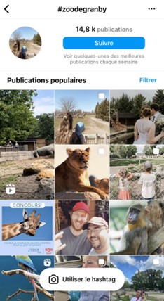 Exemple d'un compte Instagram 1 Exemple d'un compte Instagram 1