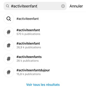 Option de hashtag 3 Option de hashtag 3